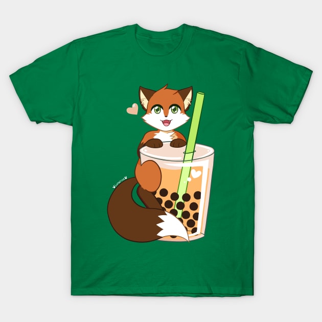 Thai Tea Fox T-Shirt by Lunariiis